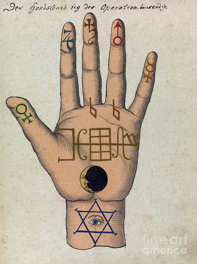 Cabbalistic Signs And Sigils, 18th #4 Photograph by Science Source