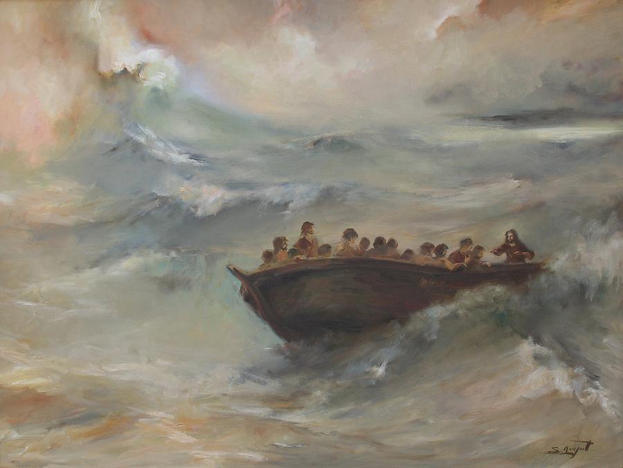 Calming the storm #4 Painting by Tigran Ghulyan