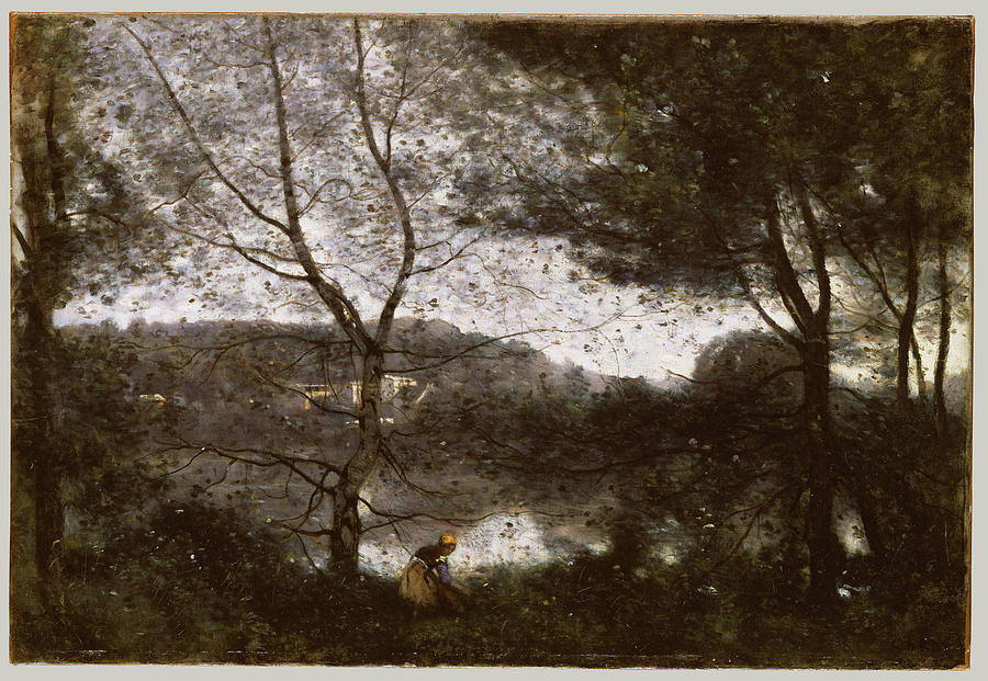 Tree Painting - Camille Corot #4 by MotionAge Designs