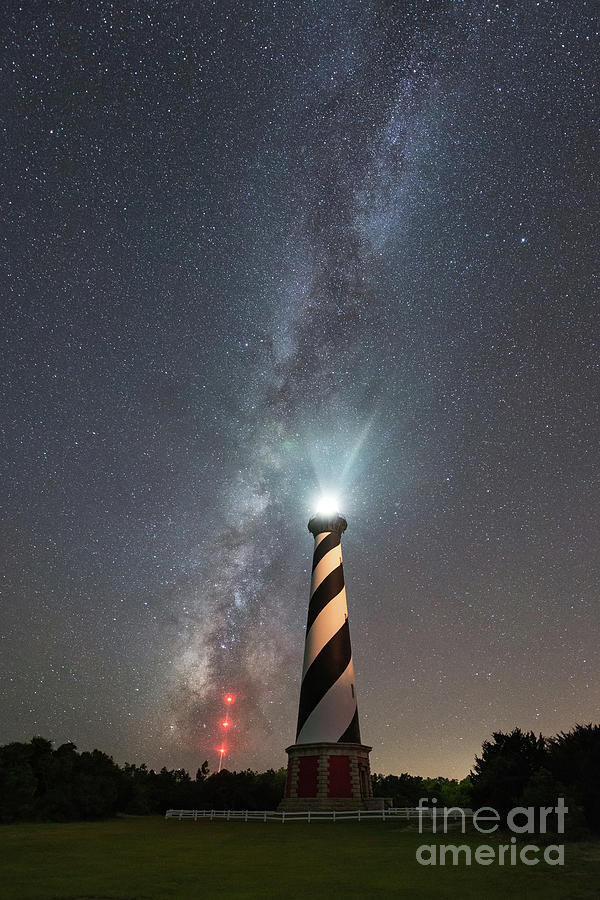 Cape Hatteras Lighthouse Milky Way #4 Photograph by Michael Ver Sprill
