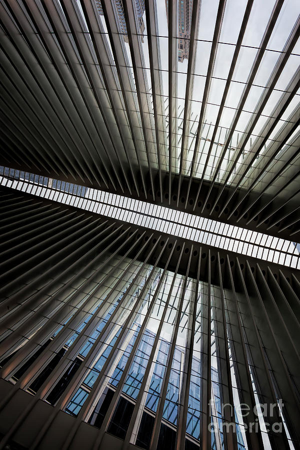 Ceiling of Occulus Building NYC #4 Photograph by Robert Ullmann