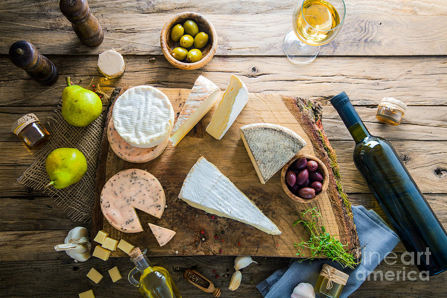 Cheese On Wood Photograph By Mythja Photography - Fine Art America