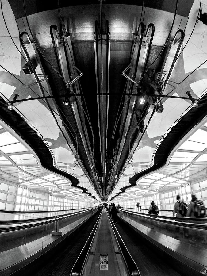 Chicago OHare International Airport indoors near concourse C #4 Photograph by Alex Grichenko