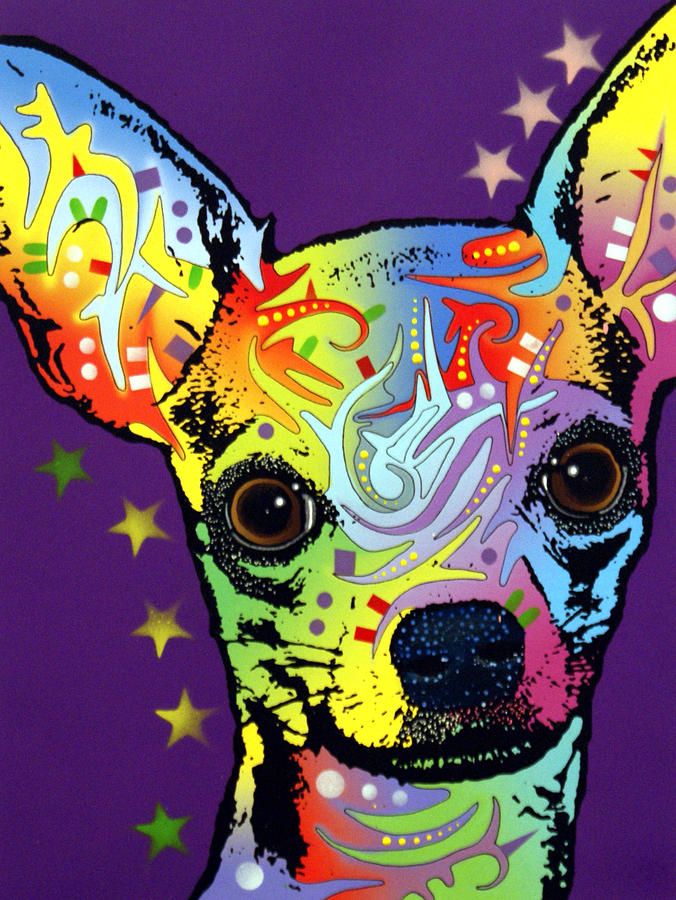 Dean Russo Painting - Chihuahua Warrior by Dean Russo Art Dean Russo Painting - Chihuahua Warrior by Dean Russo Art