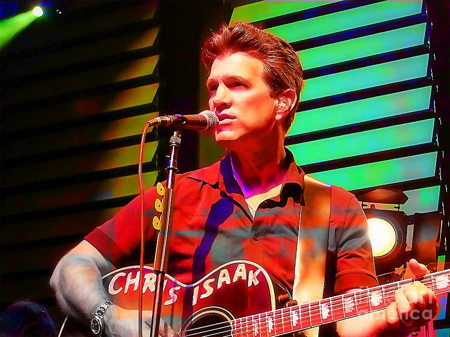 Chris Isaak #4 Mixed Media by Marvin Blaine