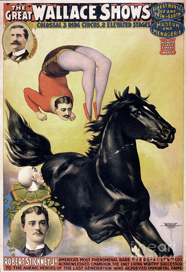 CIRCUS POSTER, c1898.  #4 Drawing by Granger