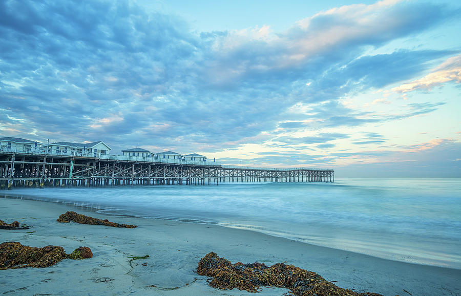 Clouds Cover Crystal Pier Photograph by Joseph S Giacalone