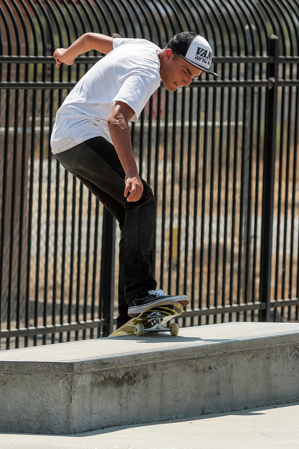 Colombian Skater Cris Arevalo at Pala Skatepark San Diego Califo #4 Photograph by Adam Rainoff