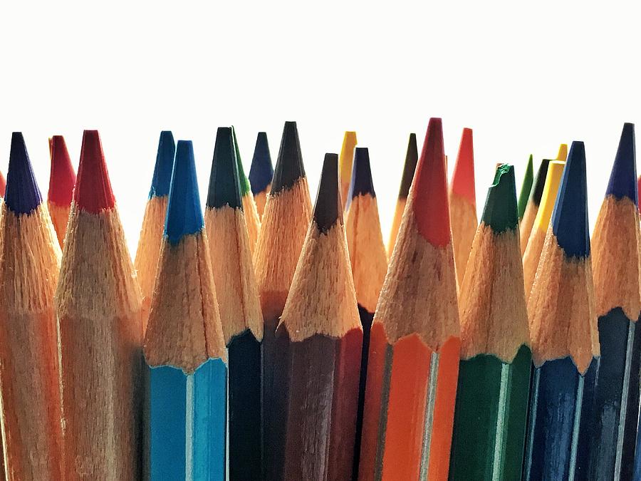 Colored pencils #4 Photograph by Paulo Goncalves