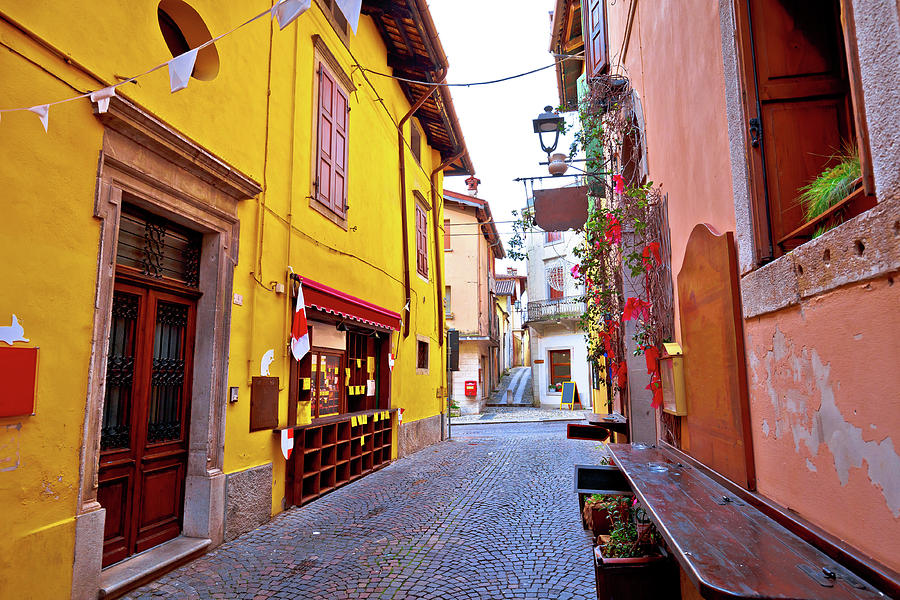 Colorful cobbled street of Cividale del Friuli #4 Photograph by Brch Photography