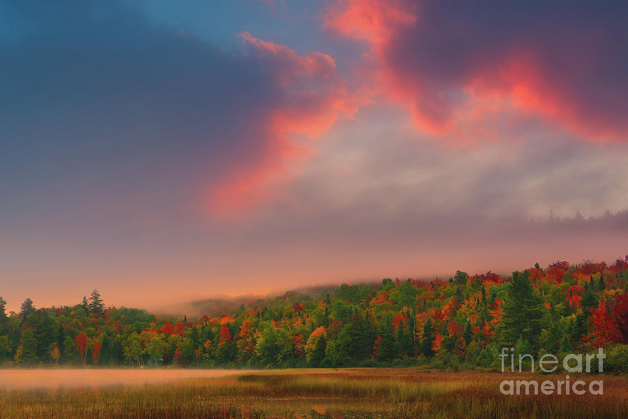 Sunrise in the Adirondacks Photograph by Henk Meijer Photography