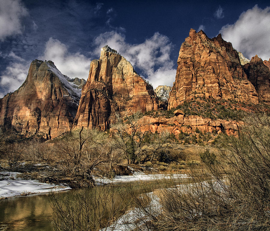 Zion National Park Photograph - Court Of The Patriarchs #5 by Robert Fawcett