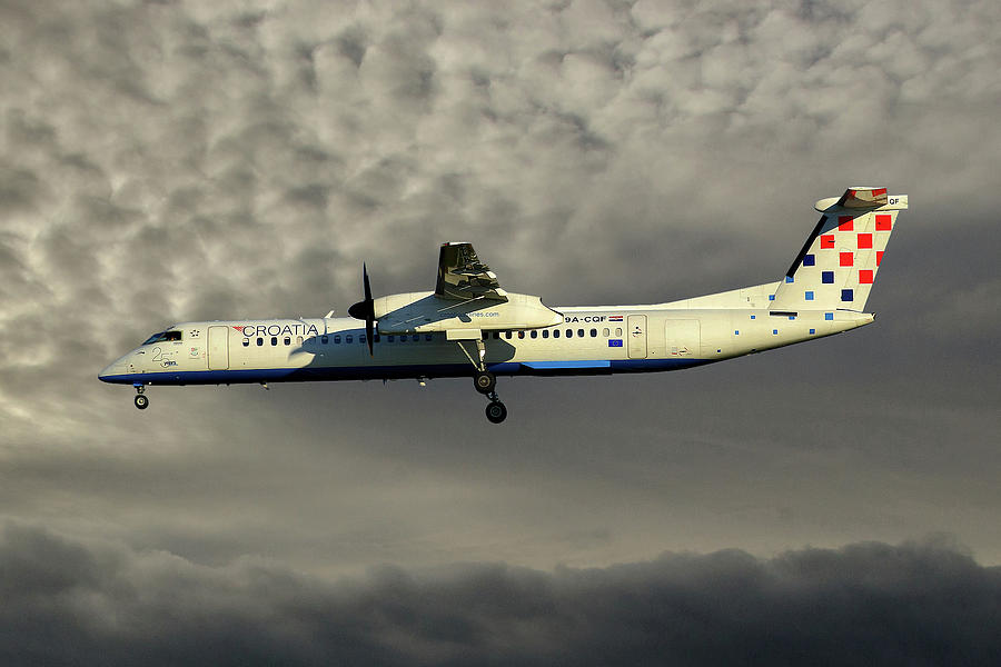 Croatia Airlines Bombardier Dash 8 Q400 Photograph By Smart Aviation ...