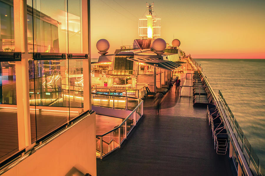 Cruise Ship Deck Or Balcony On Trip To Alaska #4 Photograph by Alex Grichenko