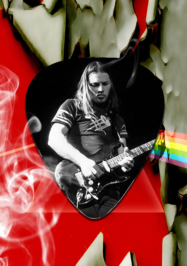 David Gilmour Pink Floyd Art #4 Mixed Media by Marvin Blaine
