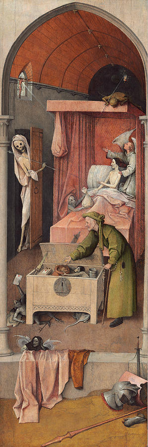 Death and the Miser #5 Painting by Hieronymus Bosch