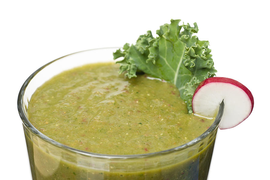 Kale Photograph - Delicious Kale Smoothie Isolated On White by Donald Erickson Kale Photograph - Delicious Kale Smoothie Isolated On White by Donald Erickson