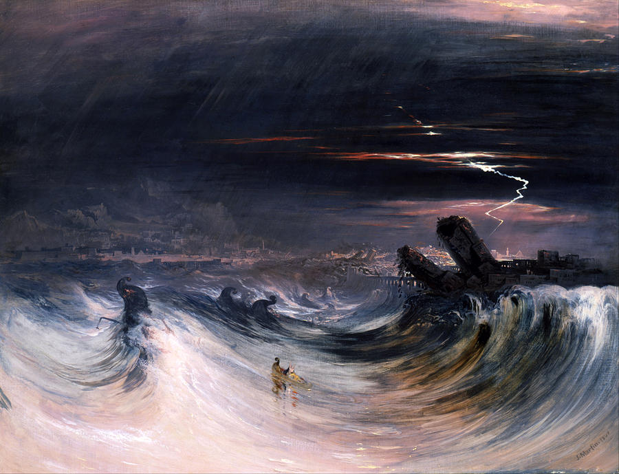 Destruction of Tyre #4 Painting by John Martin