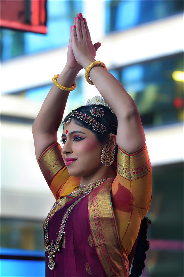 Diwali Festival NYC 2017 Female Classical Dancer #4 Photograph by Robert Ullmann
