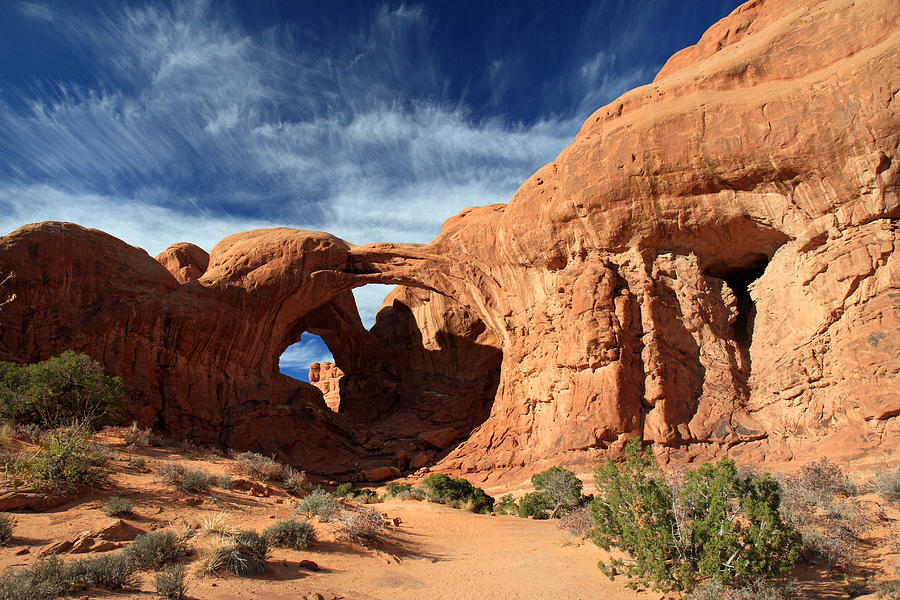 Double arch in Arches National Park #4 Photograph by Pierre Leclerc Photography