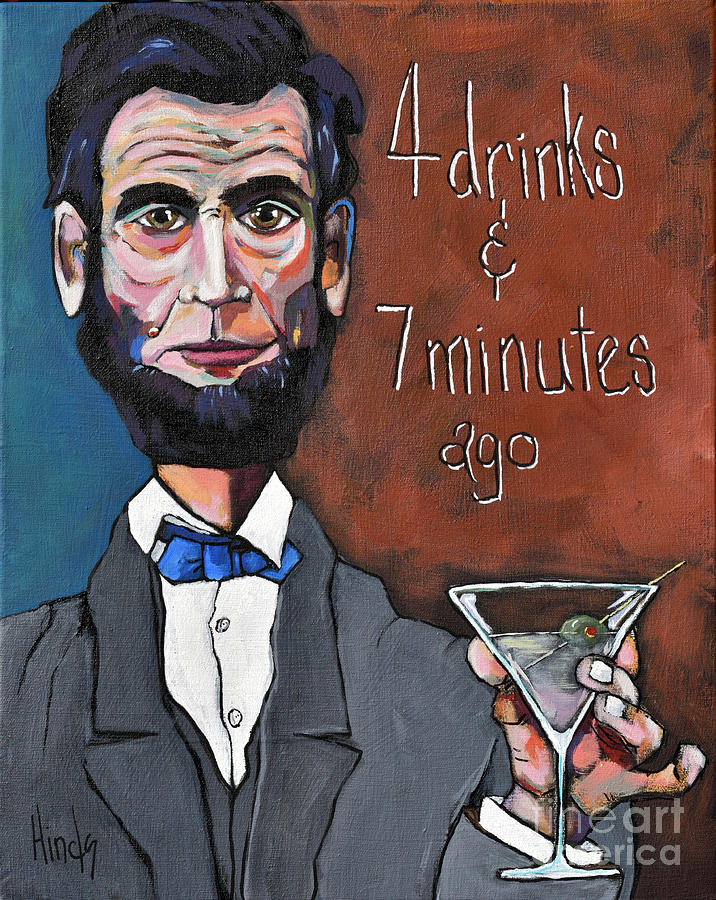 4 Drinks Painting by David Hinds