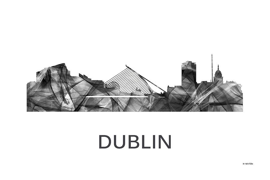 Dublin Ireland Skyline #4 Digital Art by Marlene Watson