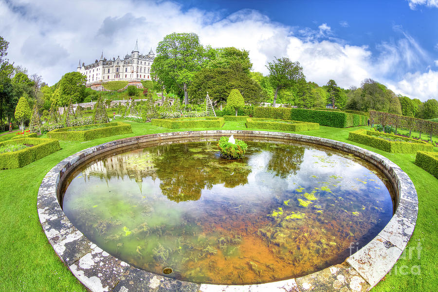 Dunrobin Castle reflected #4 Photograph by Benny Marty