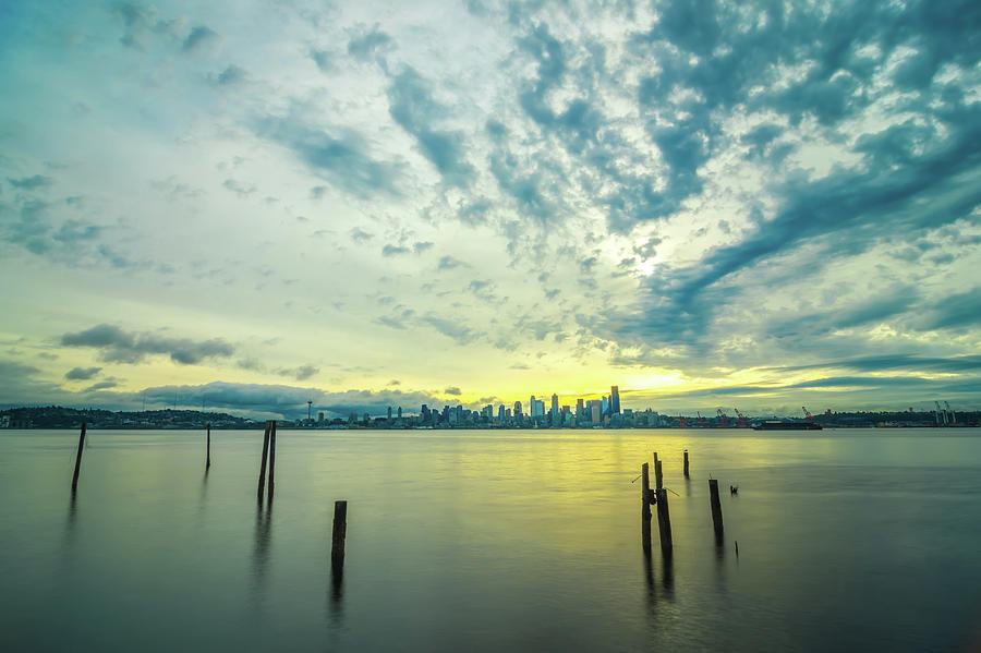 Early Morning Sunrise In Seattle Washington #4 Photograph by Alex Grichenko