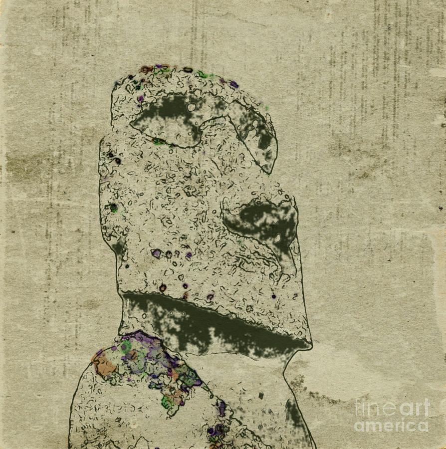 Easter Island Digital Art