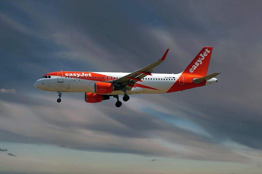 Easyjet Photograph - Easyjet Airbus A320-214 4 by Smart Aviation Easyjet Photograph - Easyjet Airbus A320-214 4 by Smart Aviation