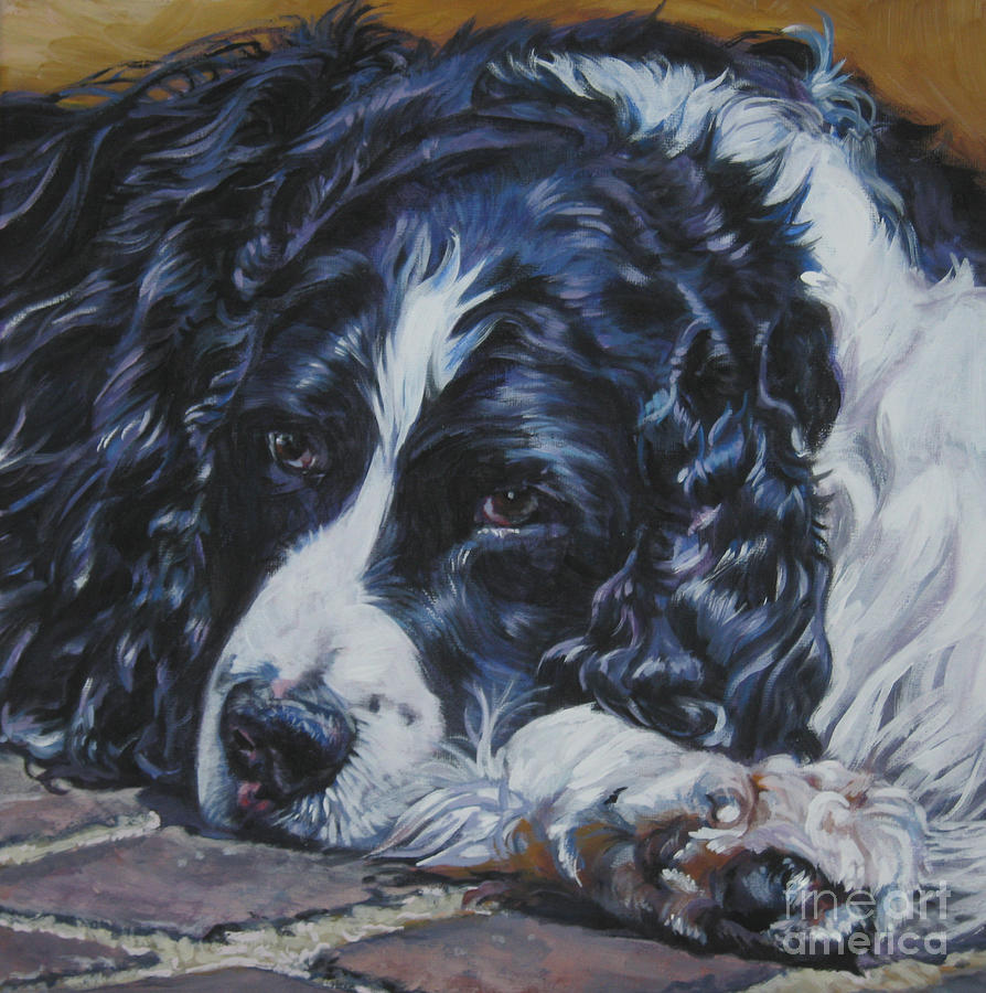 Dog Painting - English Springer Spaniel #4 by Lee Ann Shepard