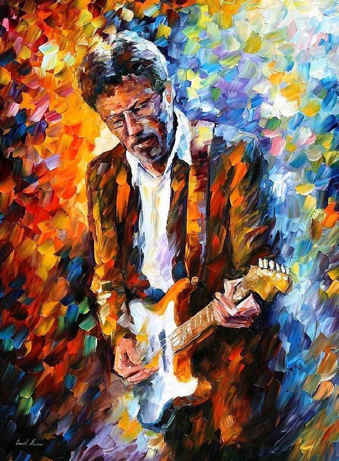 Eric Clapton Painting by Leonid Afremov Eric Clapton Painting by Leonid Afremov