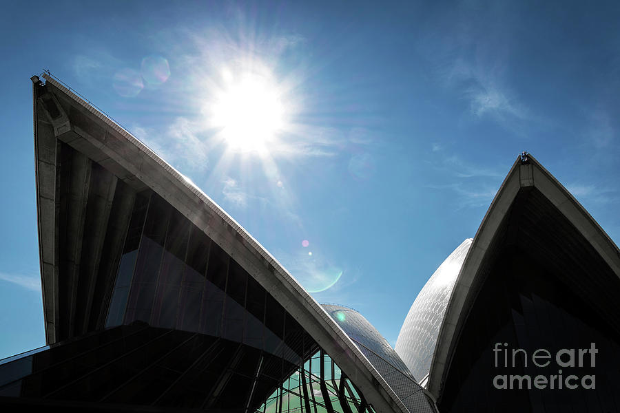 Exterior Architecture Detail Of Sydney Opera House Landmark In A #4 Photograph by JM Travel Photography