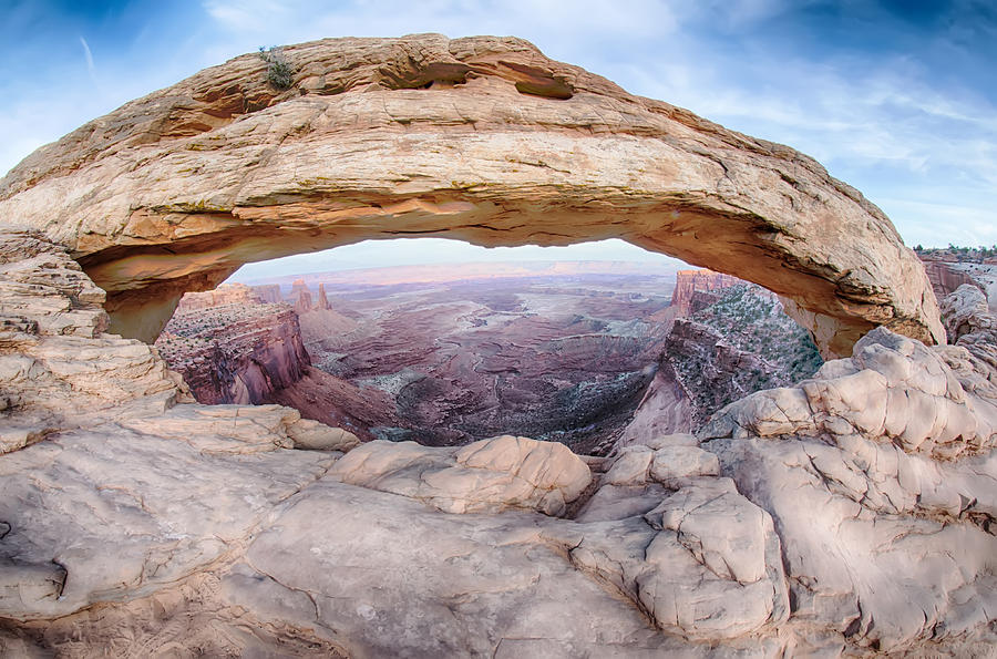 famous Mesa Arch in Canyonlands National Park Utah  USA #4 Photograph by Alex Grichenko