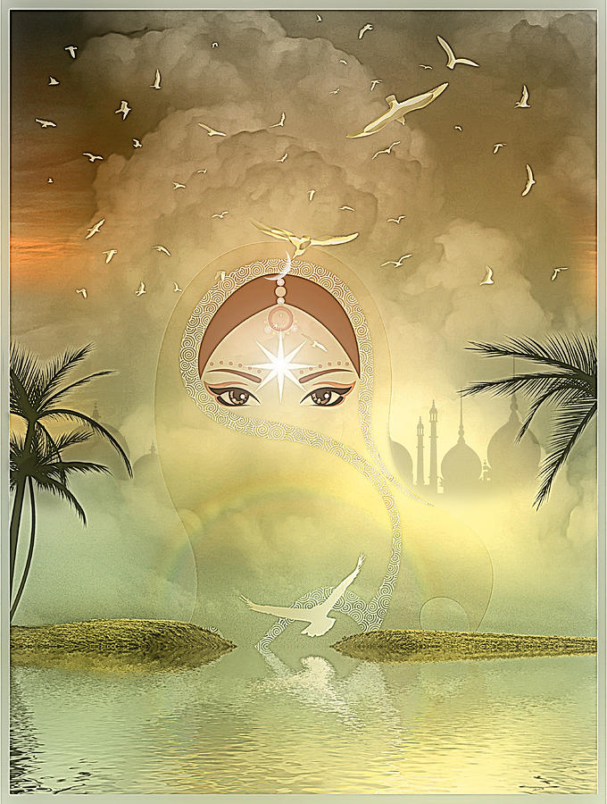 Fatima #4 Digital Art by Harald Dastis