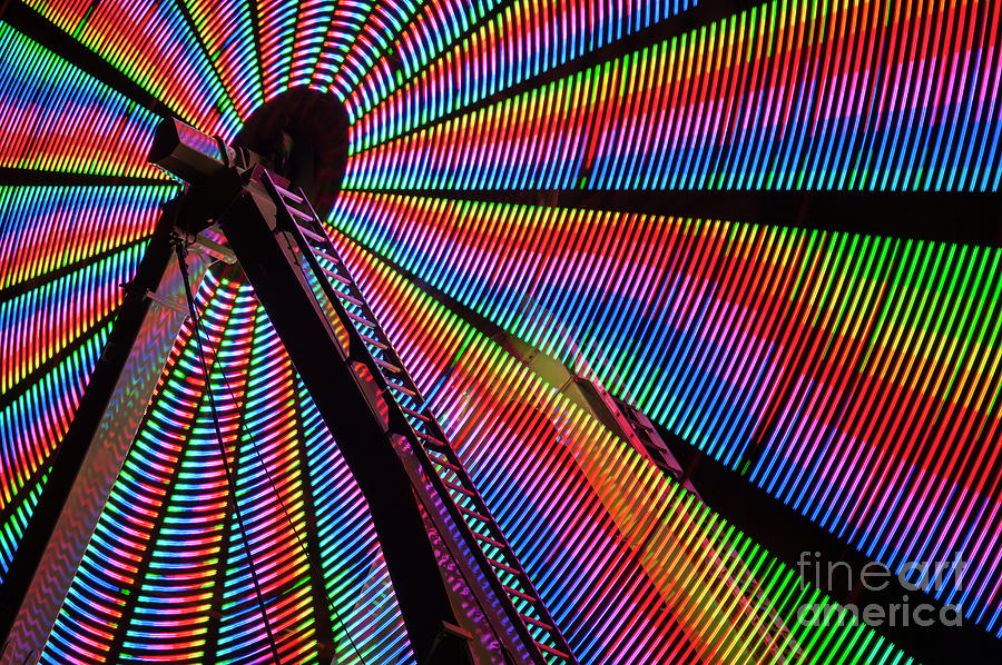 Ferris Wheel In Motion Photograph