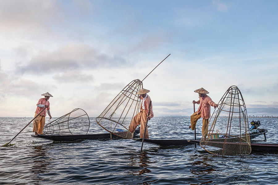 Fisherman Inle Lake - Myanmar #4 Photograph by Joana Kruse
