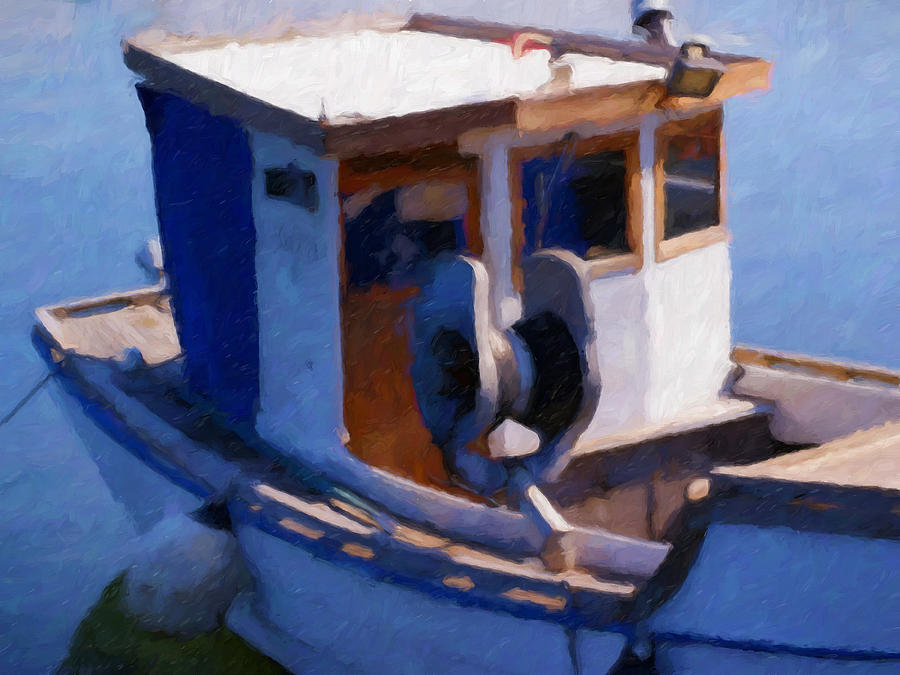 Fishing Boat #4 Painting by Lutz Baar
