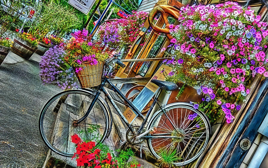 Flower Mixed Media - Flower Bike Collection #6 by Marvin Blaine