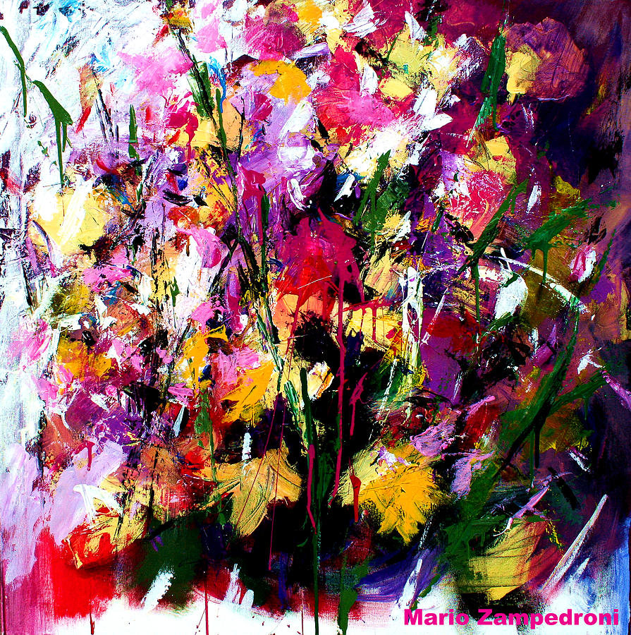 Flowers #4 Painting by Mario Zampedroni