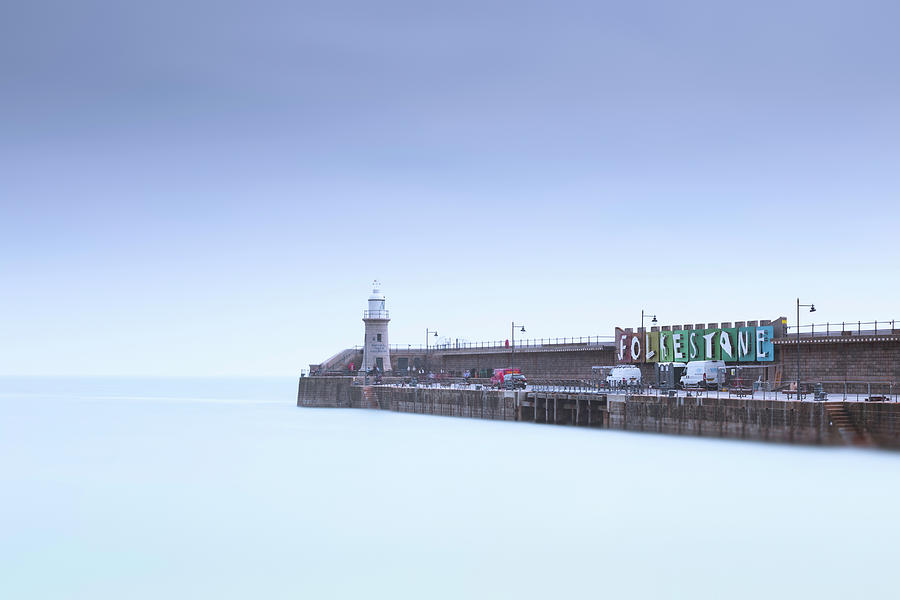 Lighthouse Photograph - Folkestone Lighthouse #4 by Ian Hufton