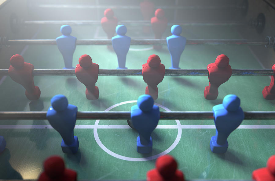 Foosball Players Digital Art by Allan Swart Fine Art America