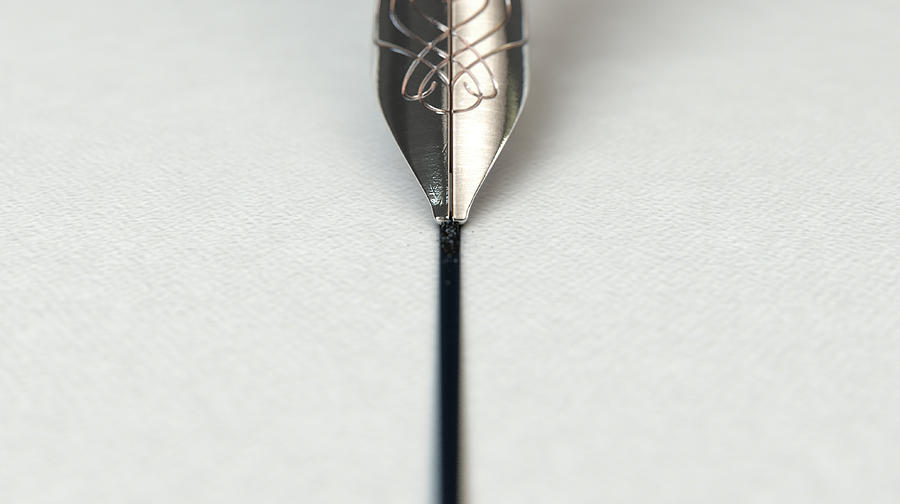 Pen Digital Art - Fountain Pen Drawing Line 4 by Allan Swart Pen Digital Art - Fountain Pen Drawing Line 4 by Allan Swart