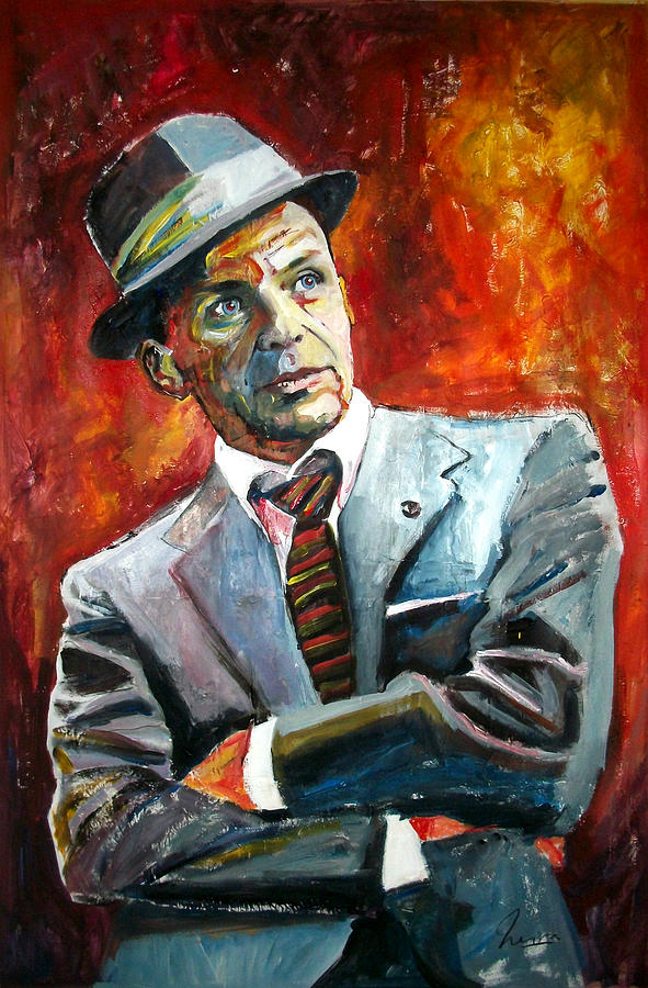 Jazz Painting - Frank Sinatra - Capitol #6 by Marcelo Neira