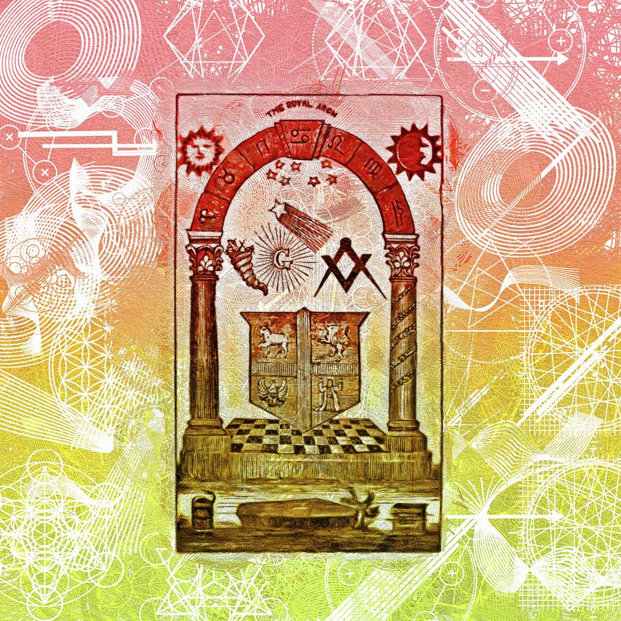 Magic Painting - Freemason, Mason, Masonic Symbolism #4 by Esoterica Art Agency