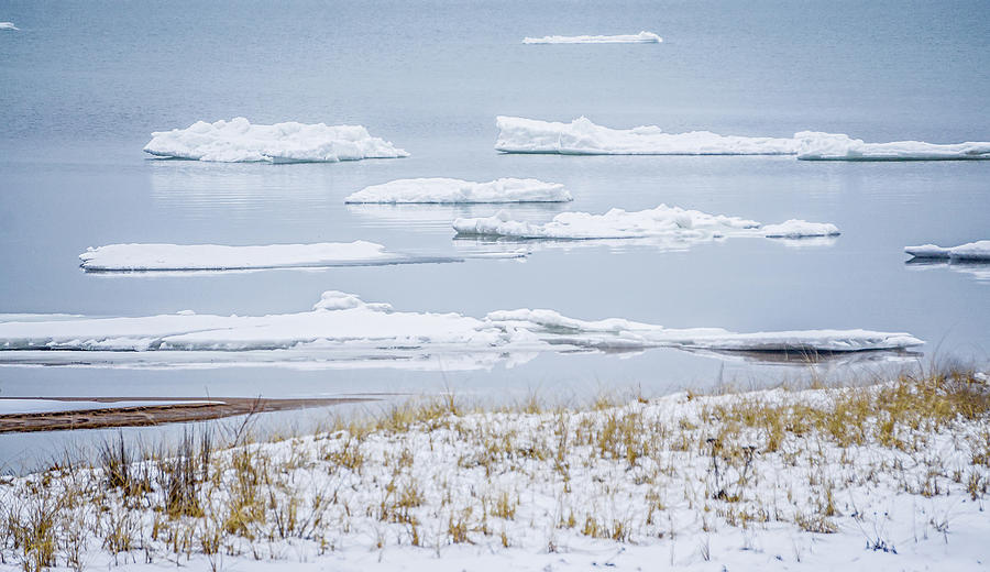 Frozen Winter Scenes On Great Lakes  #4 Photograph by Alex Grichenko