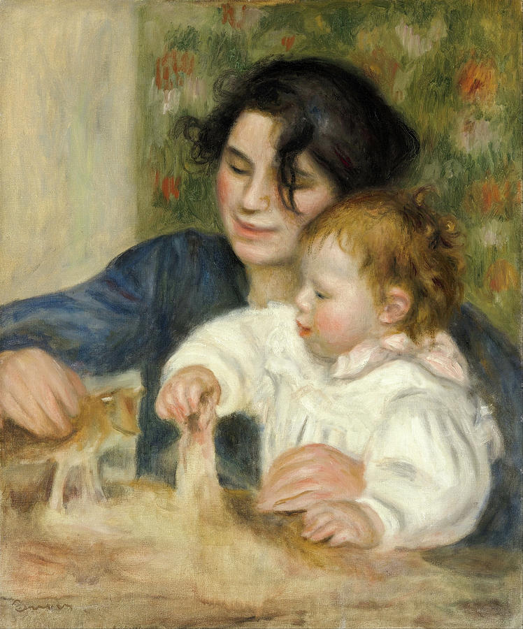 Women Painting - Gabrielle and Jean  #4 by Pierre-Auguste Renoir