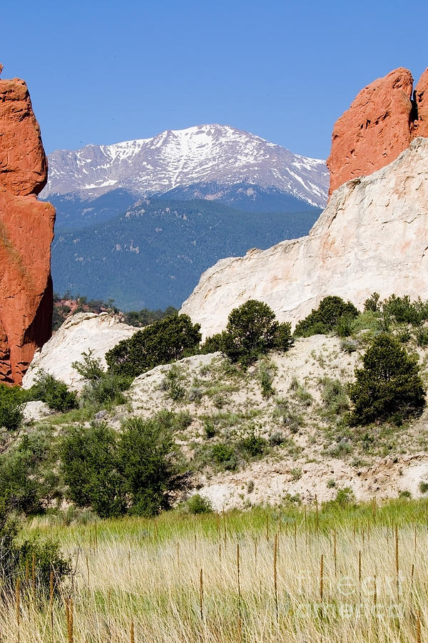 Garden of the Gods and Pikes Peak #4 Photograph by Steven Krull