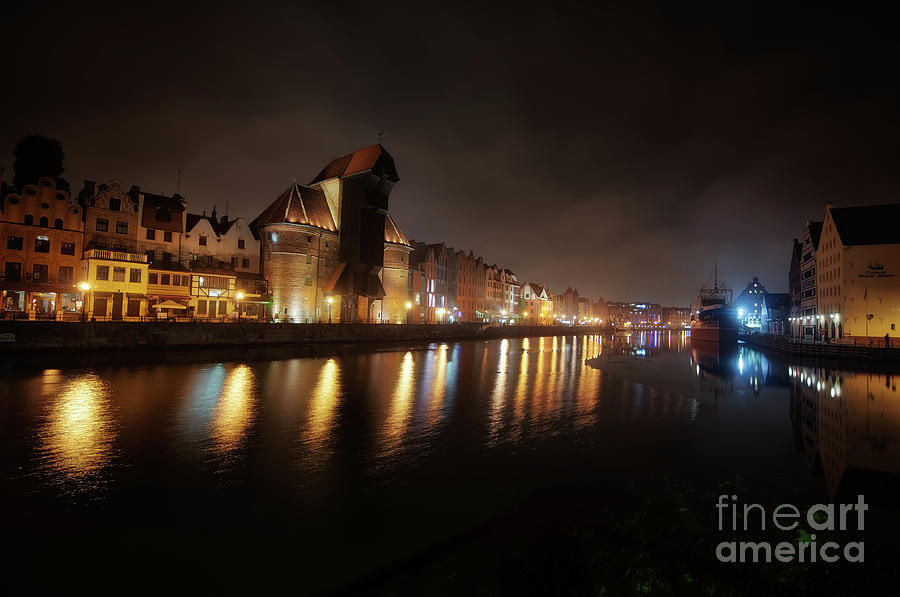 Gdansk at night #4 Photograph by Mariusz Talarek