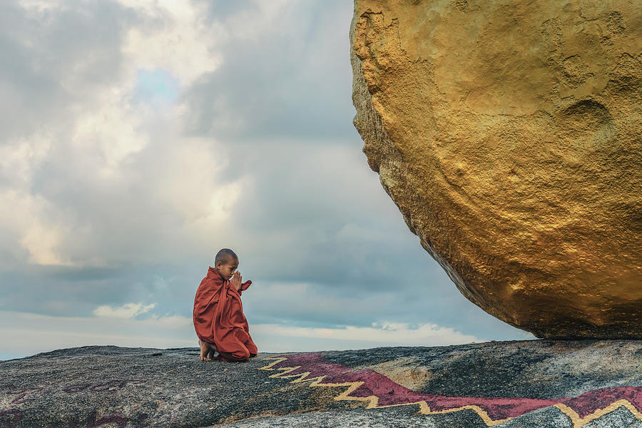 Golden Rock - Myanmar #4 Photograph by Joana Kruse
